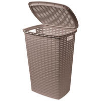 KÔŠ NA BIELIZEŇ, taupe - taupe, Basics, plast (45/34/60cm) - Homeware