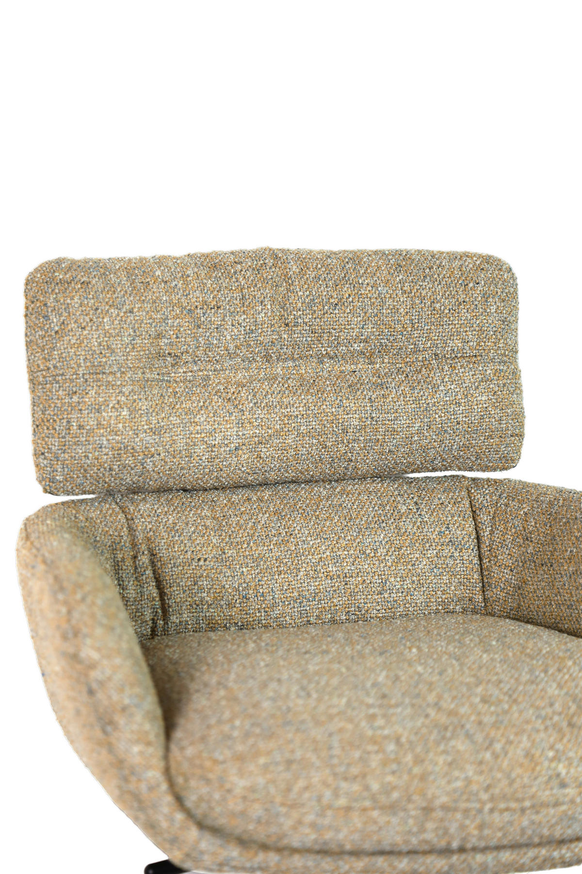 BARHOCKER Webstoff Schwarz, Graubraun Eisen Sitzfläche 360° drehbar  - Graubraun/Schwarz, Design, Textil/Metall (54/99-116,5/52cm) - Dieter Knoll