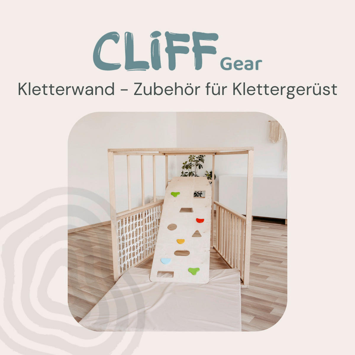 KLETTERGERÜST ZUBEHÖR - Birkefarben, Basics, Holz (140/50cm) - CLIFF