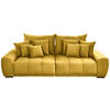 BIGSOFA Feincord Gelb  - Gelb/Schwarz, KONVENTIONELL, Holz/Textil (280/67/120cm) - Carryhome