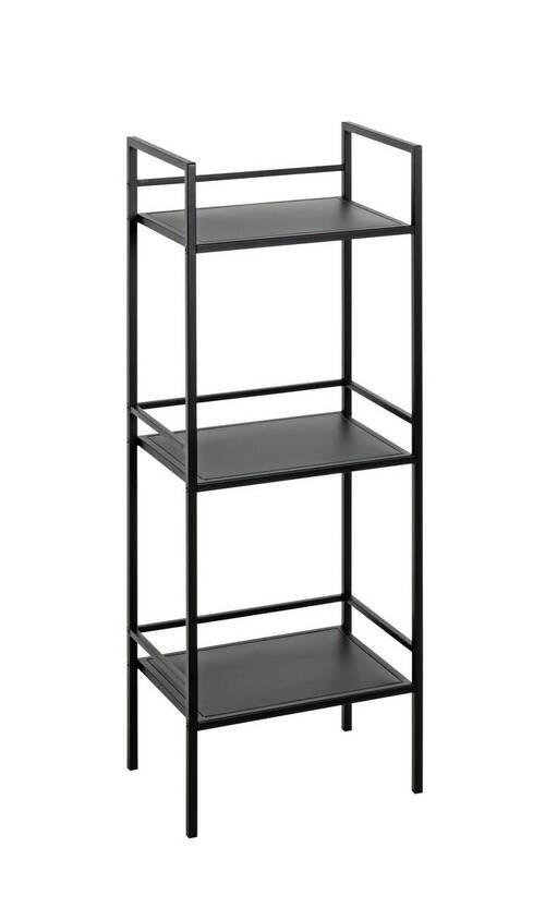 XXXL REGÁL, černá, ocel, 35/95/25 cm