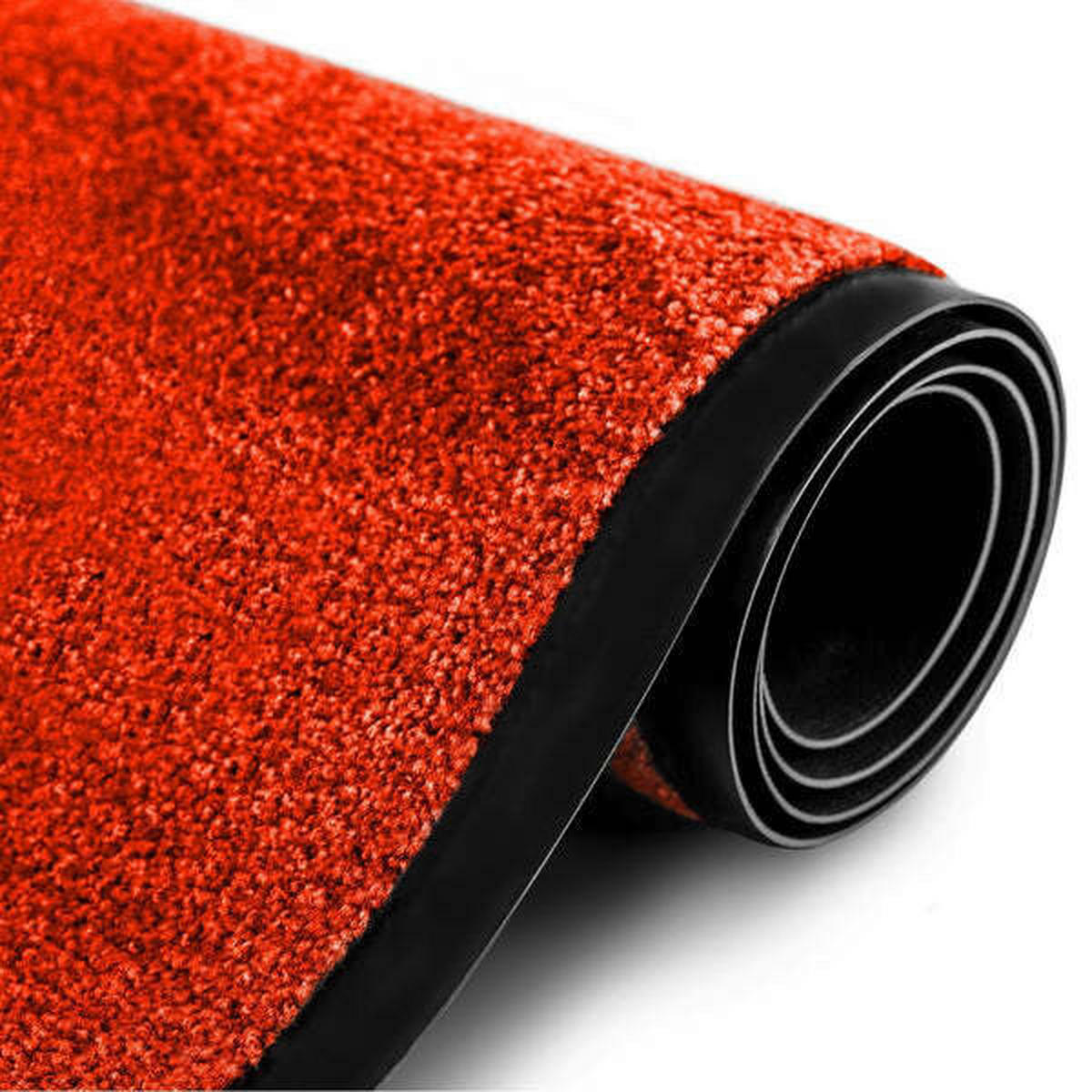 SCHMUTZFANGMATTE 135/200 cm Rhine Rot  - Rot, KONVENTIONELL, Kunststoff/Textil (135/200cm)