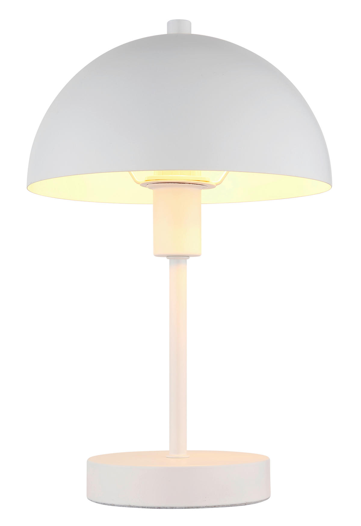 STOLNÍ LAMPA, E14, 20/31 cm  - bílá, Design, kov/plast (20/31cm) - Globo