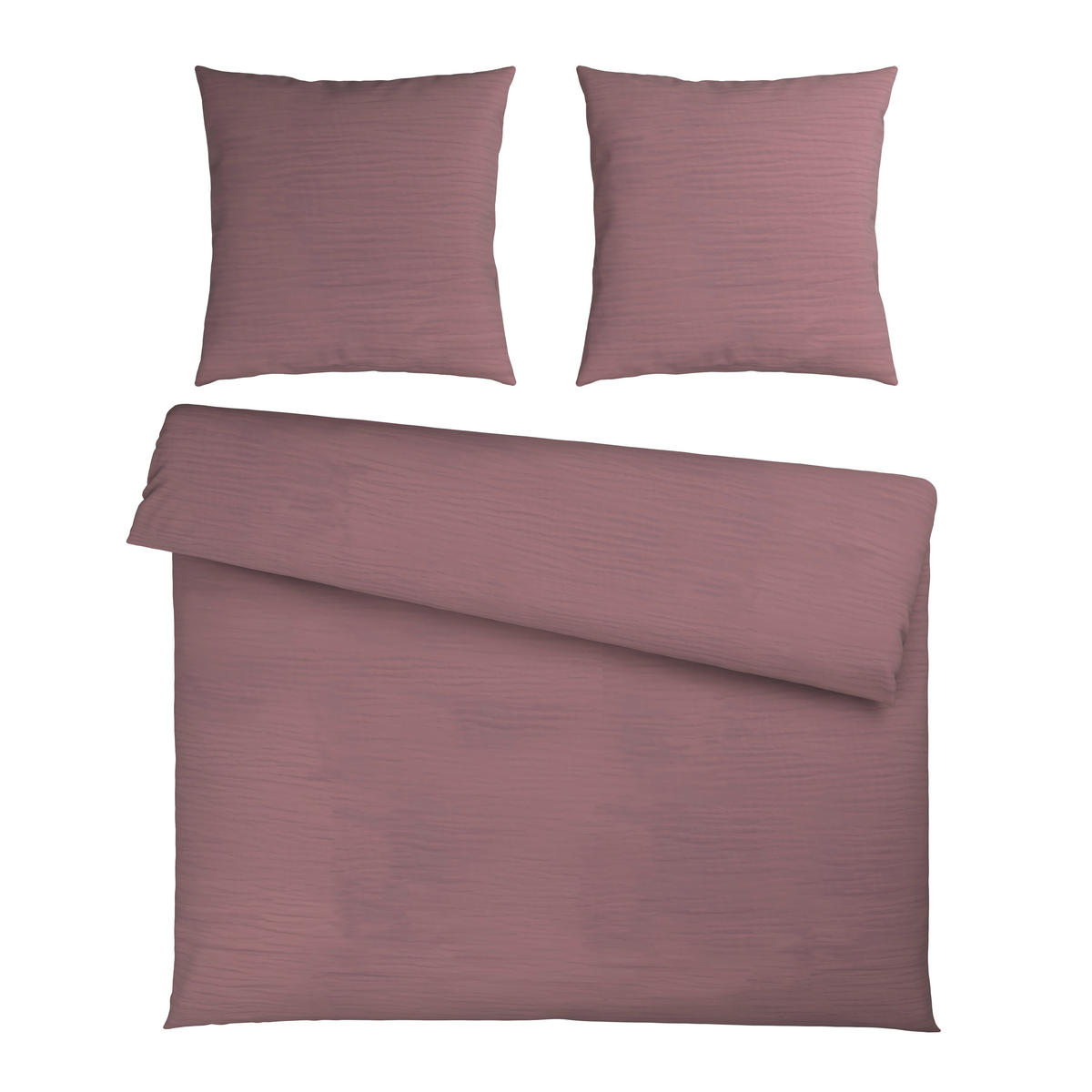 BETTWÄSCHE Musselin 200/200 cm  - Mauve, Textil (200/200cm) - Novel