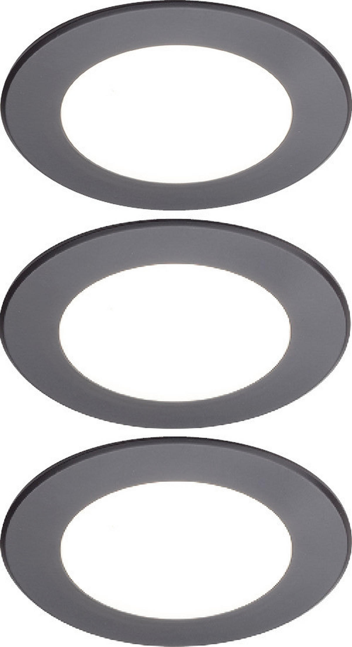 UNTERBAULEUCHTEN-SET - Schwarz, Basics, Kunststoff (68/68/8cm) - HKT