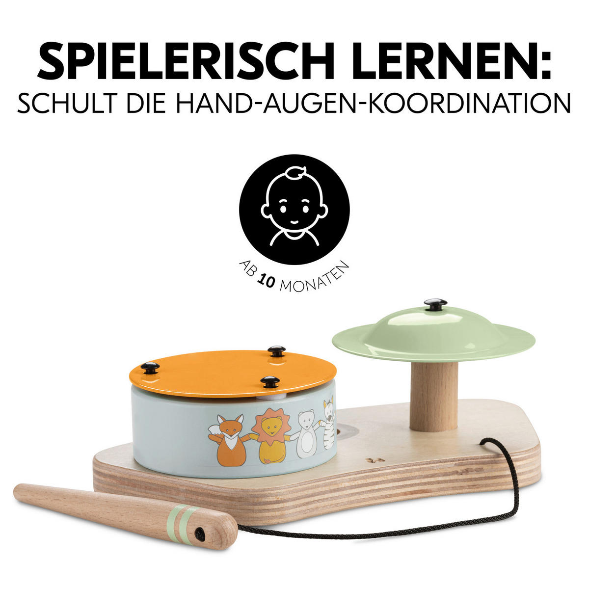MOTORIKSPIEL - Multicolor, Basics, Holz (11/7/19.5cm) - Hauck