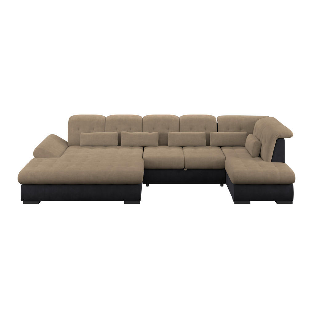 Wohnlandschaft Madera Dunkelbraun S: 358x212 Cm