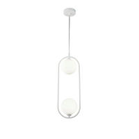PENDELLEUCHTE 17/12/48 cm    - Weiss, Trend, Glas/Metall (17/12/48cm) - MAYTONI