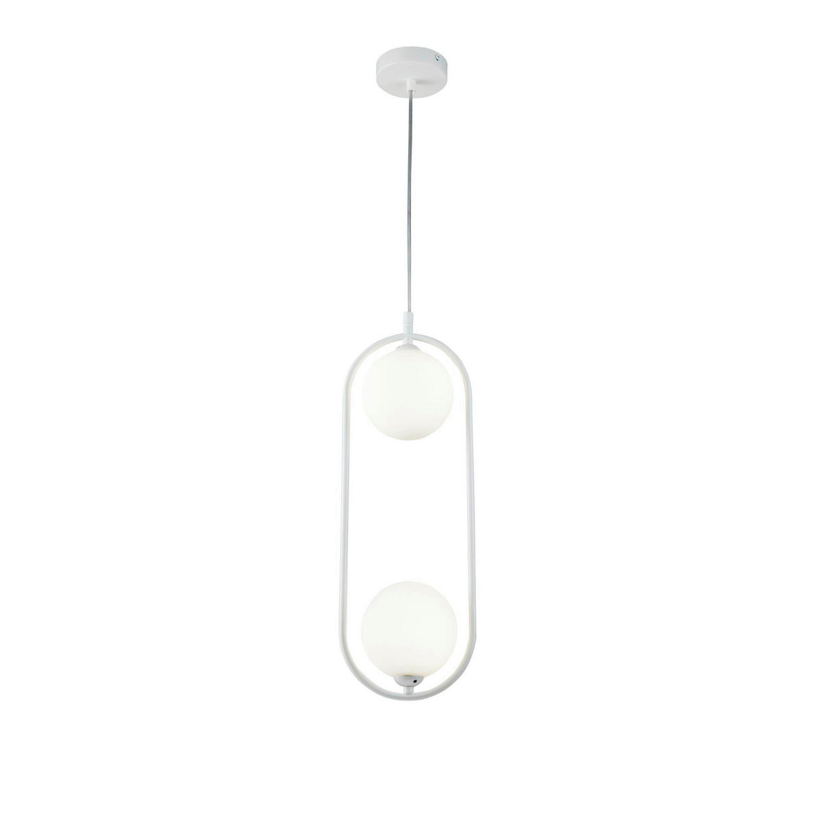 PENDELLEUCHTE 17/12/48 cm    - Weiss, Trend, Glas/Metall (17/12/48cm) - MAYTONI