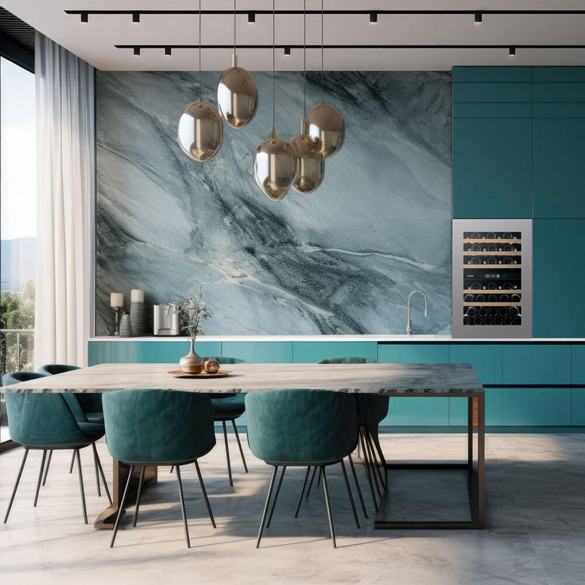 WEINKÜHLSCHRANK DVH-44.120DSS.TO  - Edelstahlfarben, Basics, Glas/Holz (59/88,2/57,1cm)