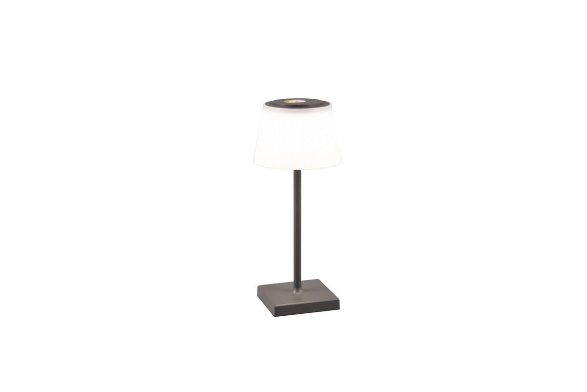 PORTABEL LAMPA Sanchez 13/30 cm   - vit/antracit, Klassisk, plast (13/30cm)
