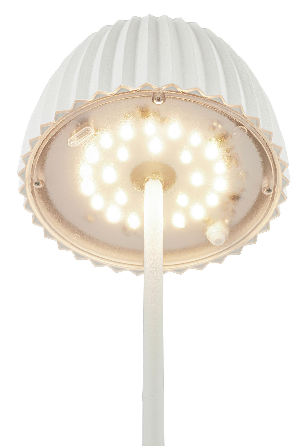 AKKU-TISCHLEUCHTE 14,5/36,5 cm  - Weiß, Basics, Kunststoff/Metall (14,5/36,5cm)