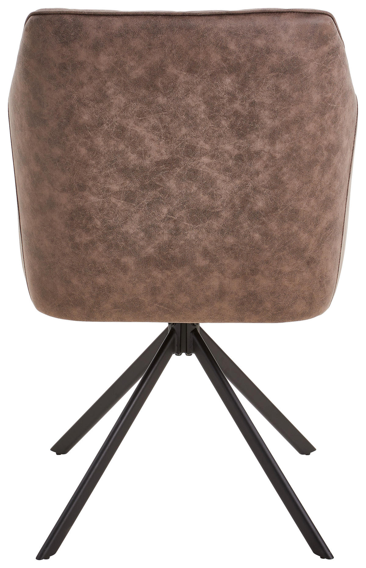 ARMLEHNSTUHL  in Eisen Mikrofaser  - Schwarz/Braun, Modern, Holz/Textil (61/91/58cm) - Livetastic