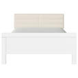 BETT 180/200 cm  in Weiß, Champagner  - Champagner/Weiß, Design, Holzwerkstoff/Textil (180/200cm) - Novel