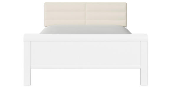 BETT 180/200 cm  in Weiß, Champagner  - Champagner/Weiß, Design, Holzwerkstoff/Textil (180/200cm) - Novel