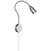 NÁSTĚNNÉ LED SVÍTIDLO, 56,50/8/45 cm - barvy niklu, Design, kov (56,50/8/45cm)