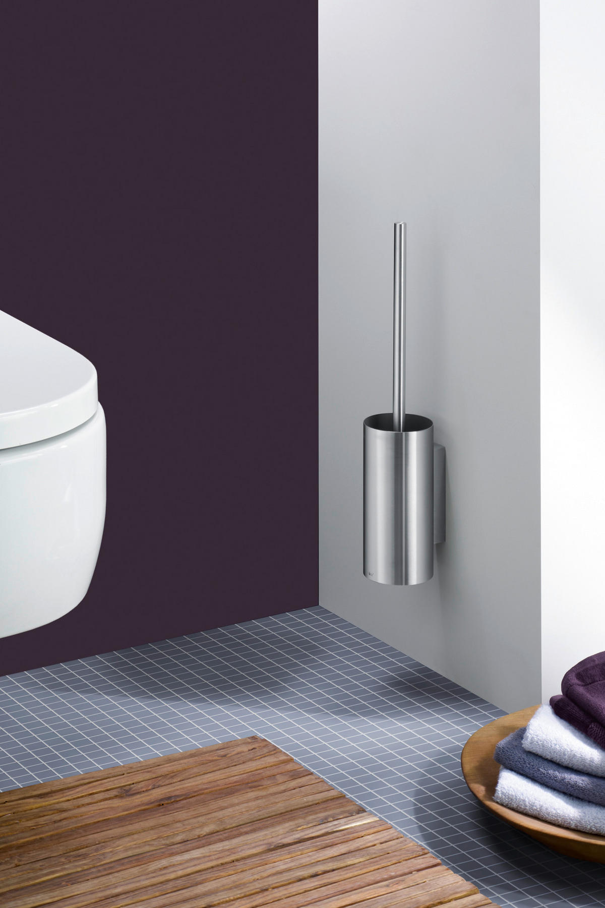 WC-BÜRSTE - Edelstahlfarben, Basics, Metall (8,9/44/10,9cm) - Zack