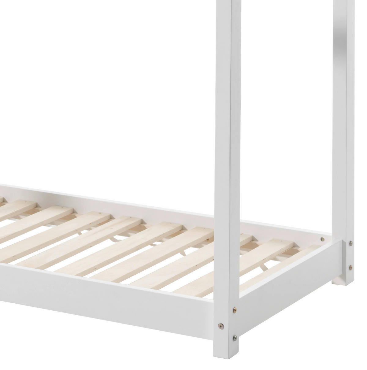 Montessori-Bett Lattenrost 70/140 cm  in Weiß  - Weiß, MODERN, Holz (70/140cm) - MID.YOU
