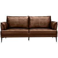 DVOSJED drvo, tekstil, koža  tamno smeđa    - tamno smeđa/crna, Design, koža/drvo (195/87/90cm) - MID.YOU