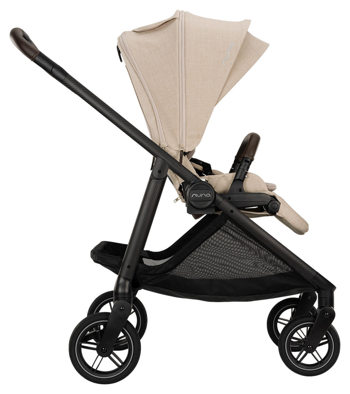 KINDERWAGEN  Swiv  Biscotti  - Beige/Schwarz, Basics, Textil/Metall (94/54/103cm) - Nuna