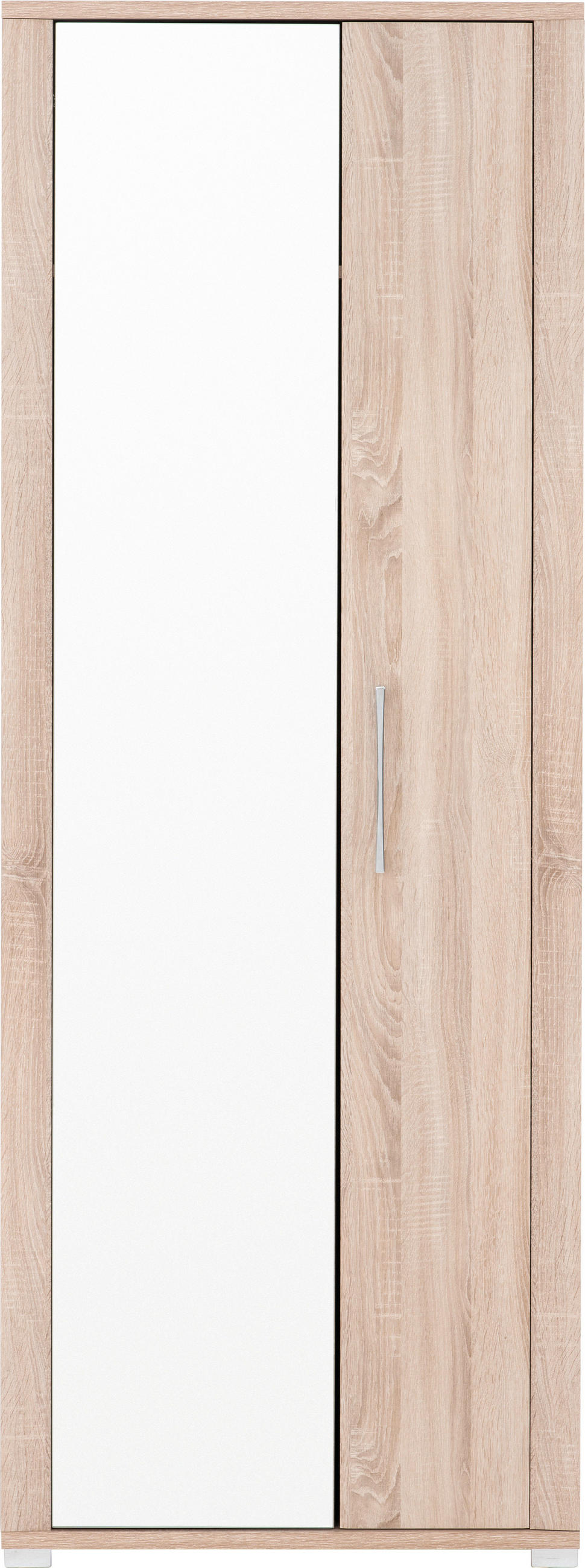 PREDSIEŇOVÁ SKRIŇA, dub sonoma, 74/200/40 cm - strieborná/dub sonoma, Konventionell, kompozitné drevo/plast (74/200/40cm) - Voleo