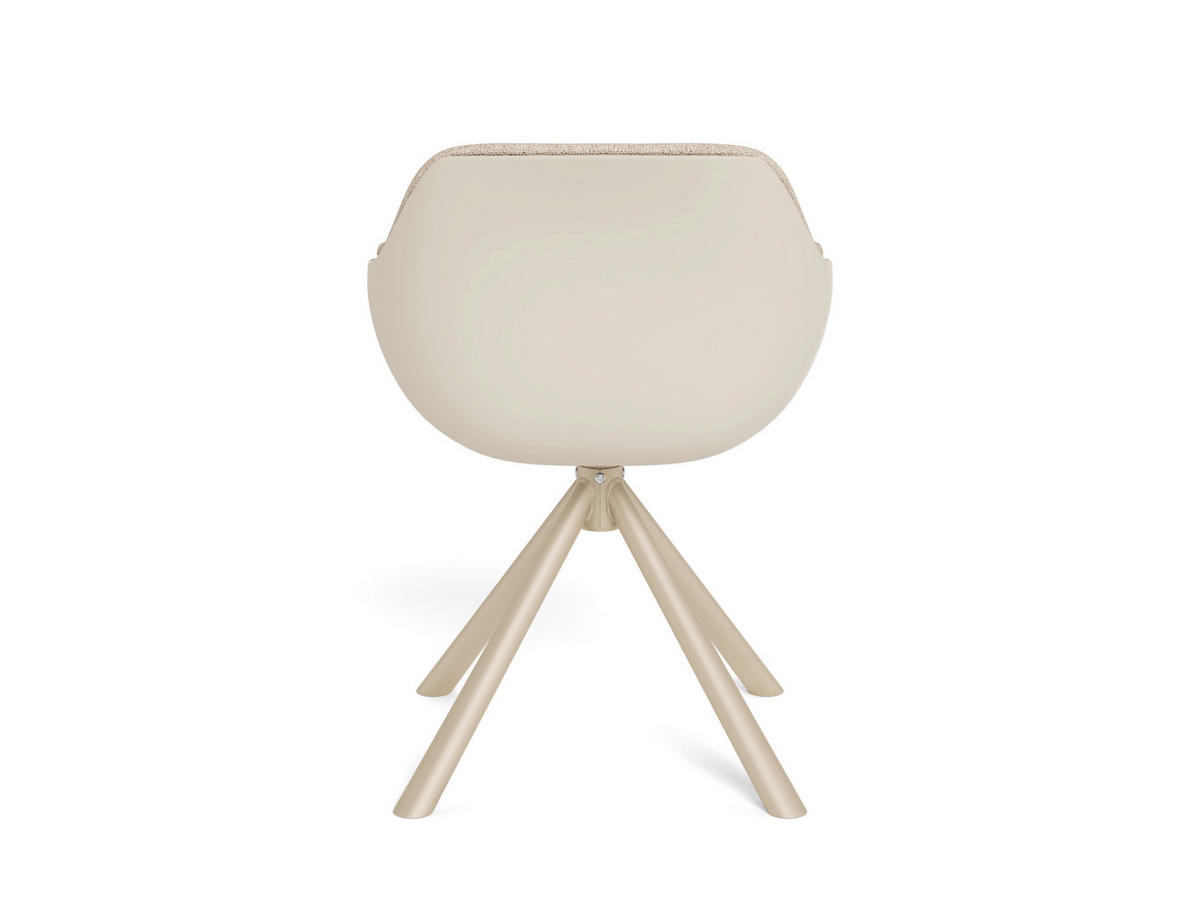 ARMLEHNSTUHL   Flachgewebe  - Beige, MODERN, Textil/Metall (55/80/57cm) - MID.YOU