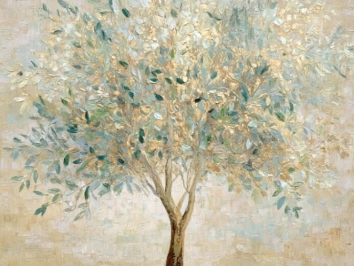 LEINWANDBILD Landschaft & Natur, Bäume 60/80 cm  - Multicolor, Basics, Holz/Papier (60/80cm) - Euroart