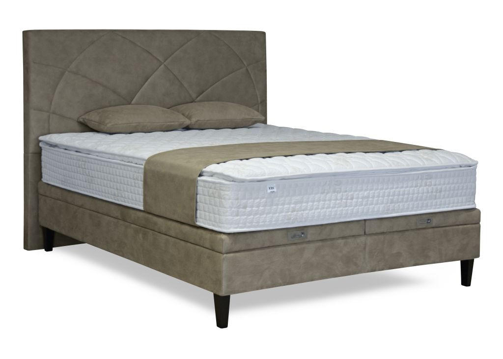 BOX KREVET 180/200 cm     bež  - bež/crna, Moderno, drvni materijal/drvo (180/200cm) - Novel