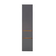 HOCHSCHRANK 40/180/35 cm  - Silberfarben/Graphitfarben, Natur, Holzwerkstoff (40/180/35cm) - Xora