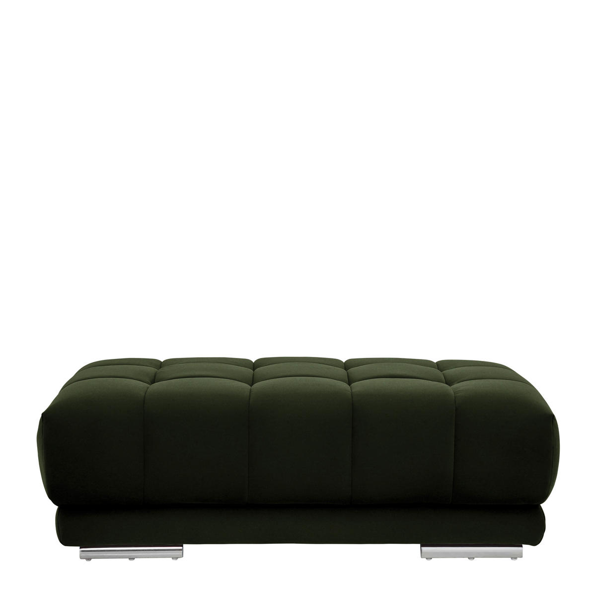 HOCKER Textil Waldgrün  - Waldgrün/Chromfarben, Design, Textil (126/42/76cm) - Beldomo Speed