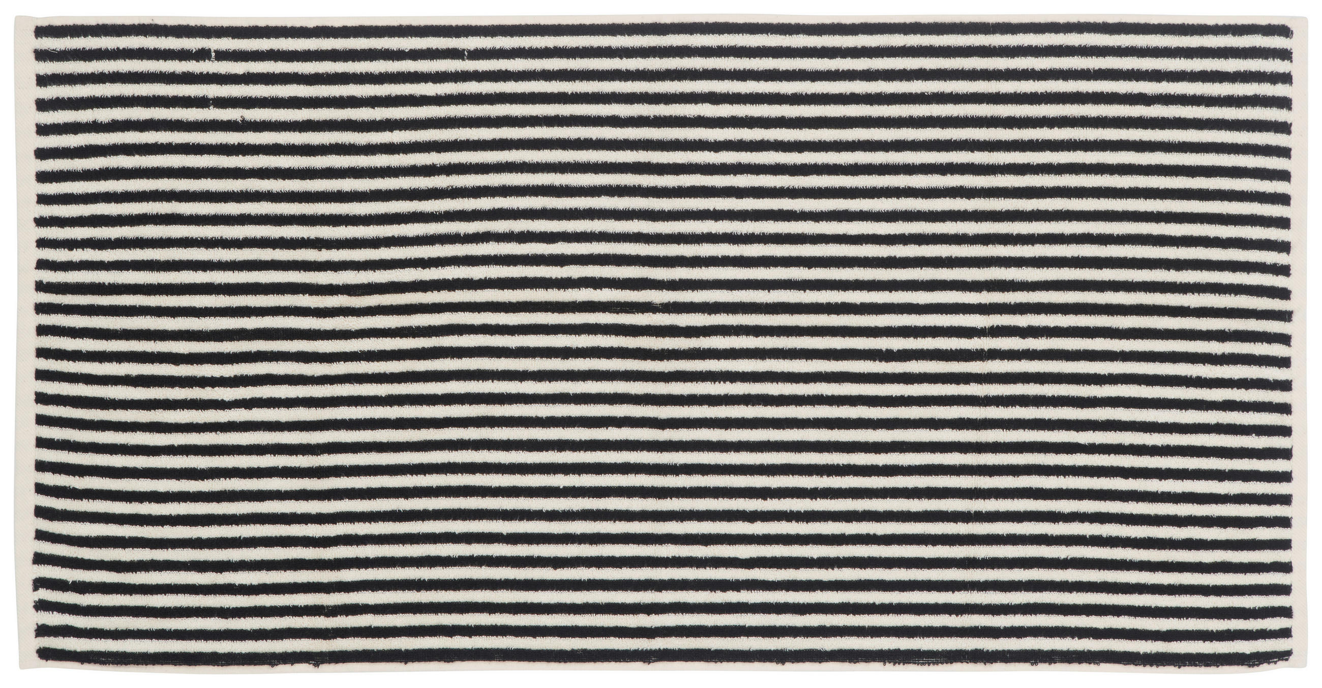 FROTTIERSET Schwarz, Ecru 5-teilig  - Ecru/Schwarz, KONVENTIONELL, Textil - Dieter Knoll