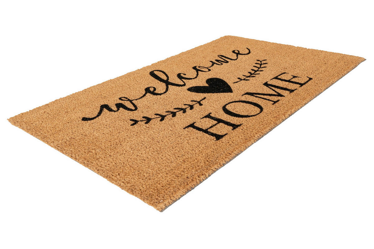 FUßMATTE 40/60 cm  - Hellbraun, Basics, Textil (40/60cm) - Kayoom