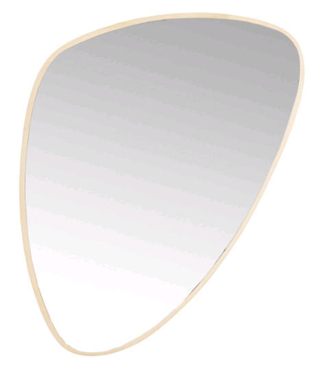 WANDSPIEGEL 56/83/3,5 cm - Goldfarben, Design, Glas/Holz (56/83/3,5cm) - Kare-Design