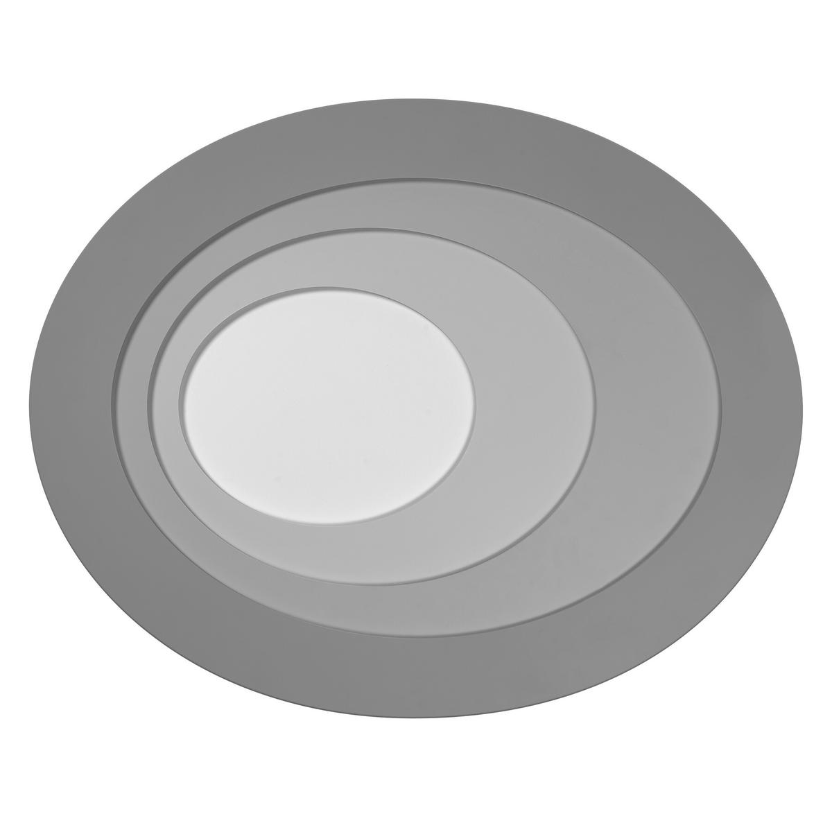LED-DECKENLEUCHTE Orbis Spiral 58/72/5,6 cm   - Grau, Design, Kunststoff/Metall (58/72/5,6cm) - Osram