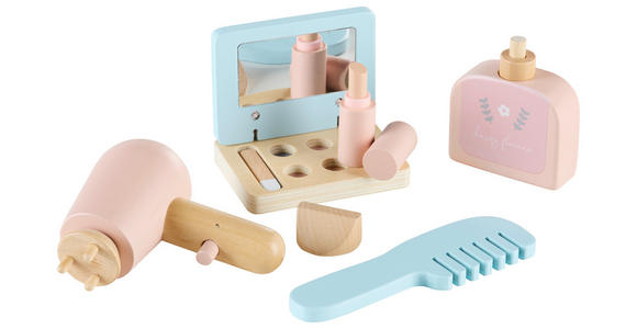 SCHMINKTISCH in Multicolor Schima  - Multicolor/Rosa, Basics, Holz/Holzwerkstoff (30/24,5/22cm) - My Baby Lou