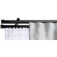 VORHANGSTANGENSET 120 cm  - Schwarz, Basics, Metall (120cm) - Homeware
