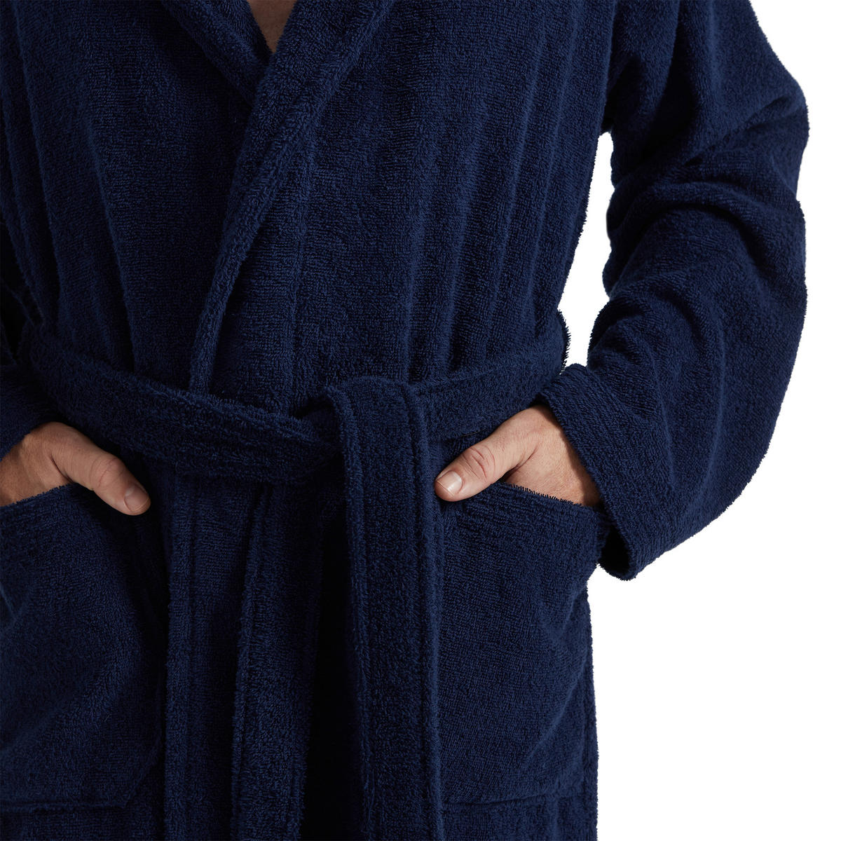 BADEMANTEL S Unisex  - Dunkelblau, Basics, Textil (Snull) - Moeve