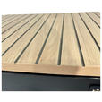 LOWBOARD LINO in 150/50/40 cm - Eichefarben/Schwarz, Design, Holzwerkstoff/Metall (150/50/40cm) - Xora