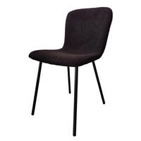 SADA STOLIČIEK 4 kus - čierna, Modern, kov/textil (44/79/52cm) - Livetastic