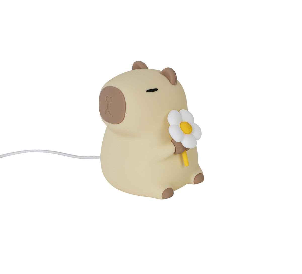 NACHTLICHT Capybara 9,2/11,1/9,1 cm   - Creme, Trend, Kunststoff (9,2/11,1/9,1cm) - Novel