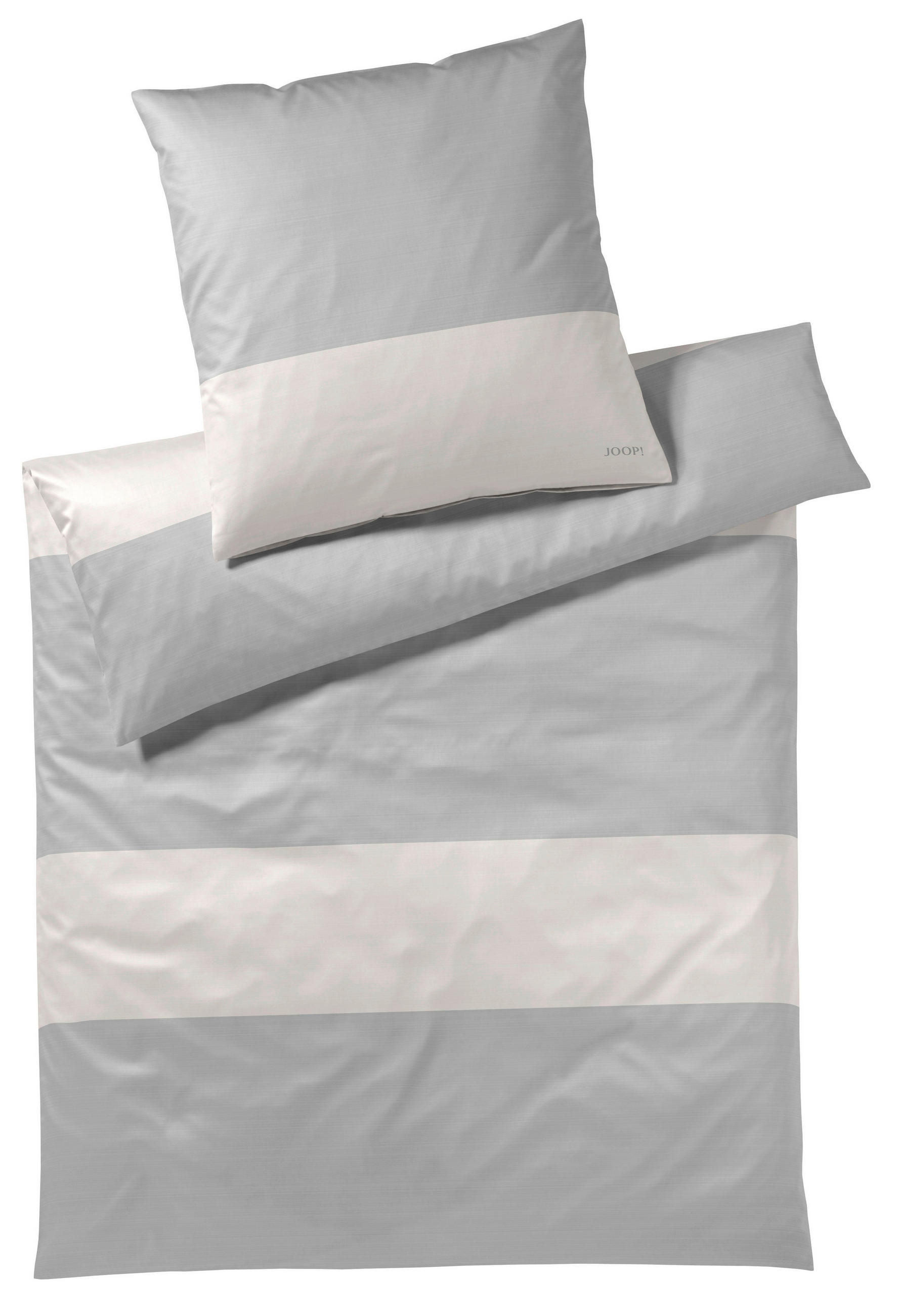 BETTWÄSCHE 135/200 cm Makosatin  - Grau, Design, Textil (135/200cm) - Joop!