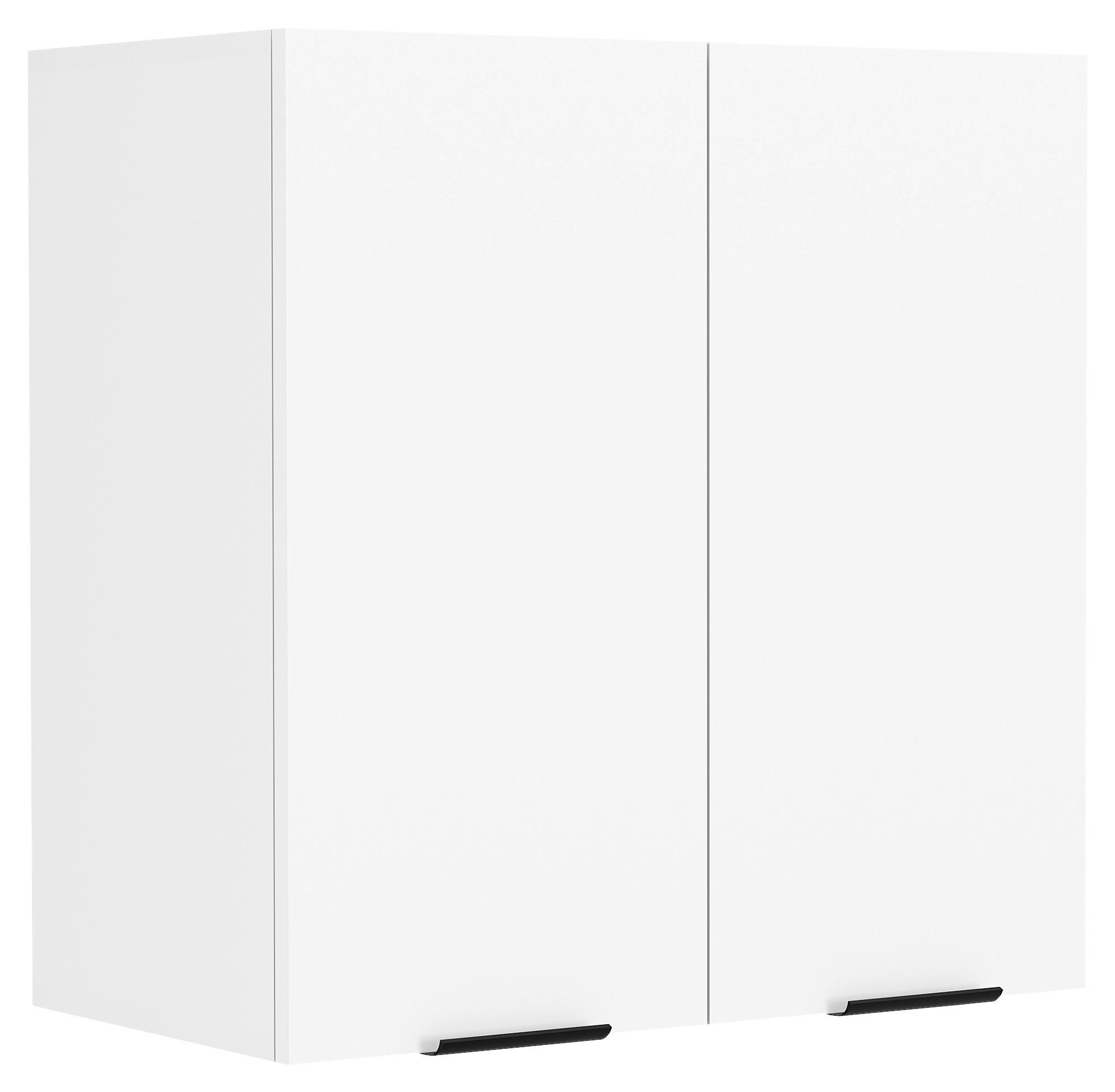 VÄGGSKÅP 60/60/31 cm  i vit  - vit/svart, Trend, trämaterial/plast (60/60/31cm) - MID.YOU