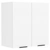 VÄGGSKÅP 60/60/31 cm  i vit  - vit/svart, Trend, trämaterial/plast (60/60/31cm) - MID.YOU