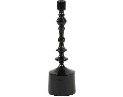 KERZENHALTER - Schwarz, Basics, Metall (10/34cm)