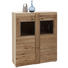 KOMODA HIGHBOARD, dub, barvy dubu - barvy dubu/barvy hliníku, Konvenční, kov/dřevo (101/121/38cm) - Voleo KOMODA HIGHBOARD, dub, barvy dubu - barvy dubu/barvy hliníku, Konvenční, kov/dřevo (101/121/38cm) - Voleo
