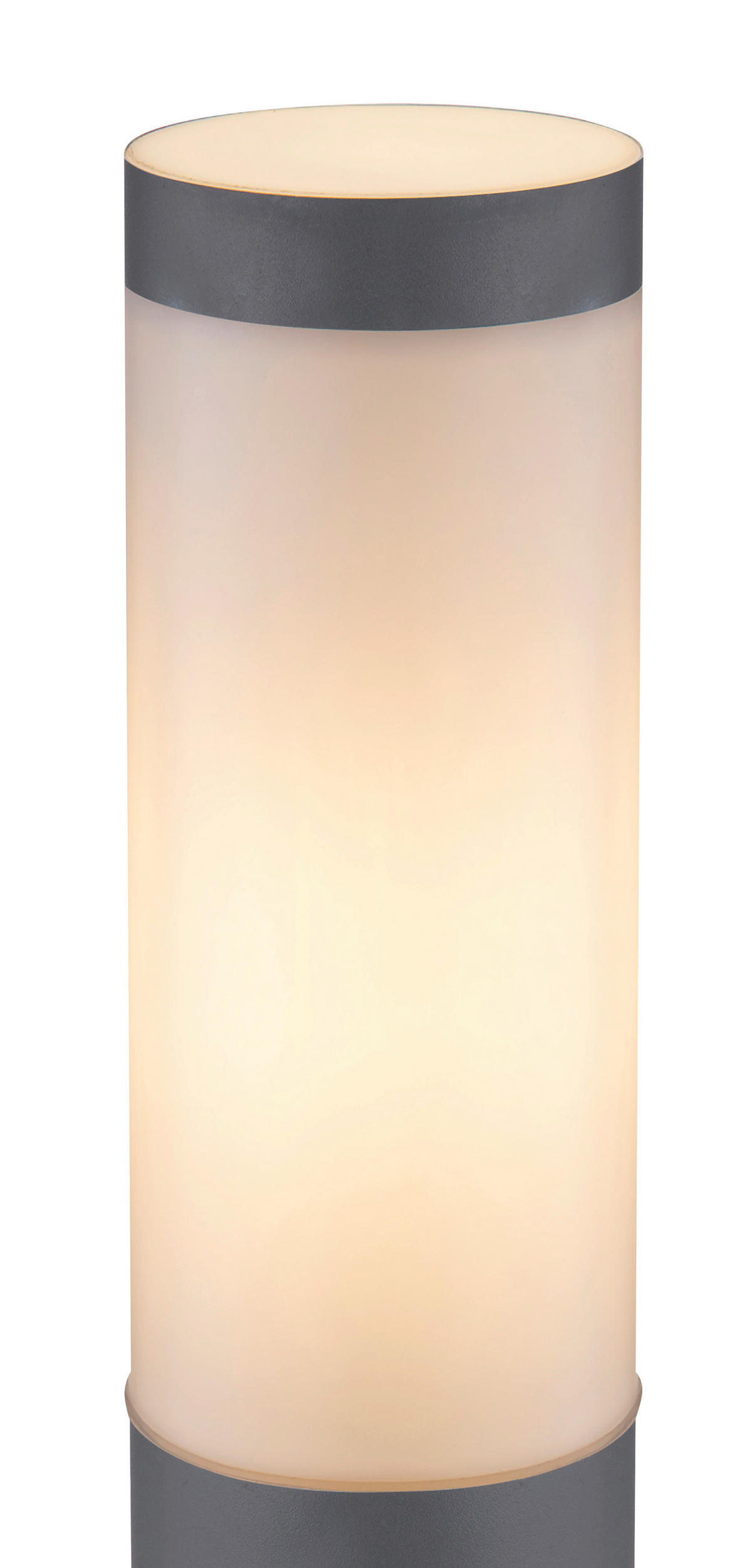 AUßENLEUCHTE 7,6/39 cm   - Anthrazit/Opal, Basics, Kunststoff/Metall (7,6/39cm) - Globo