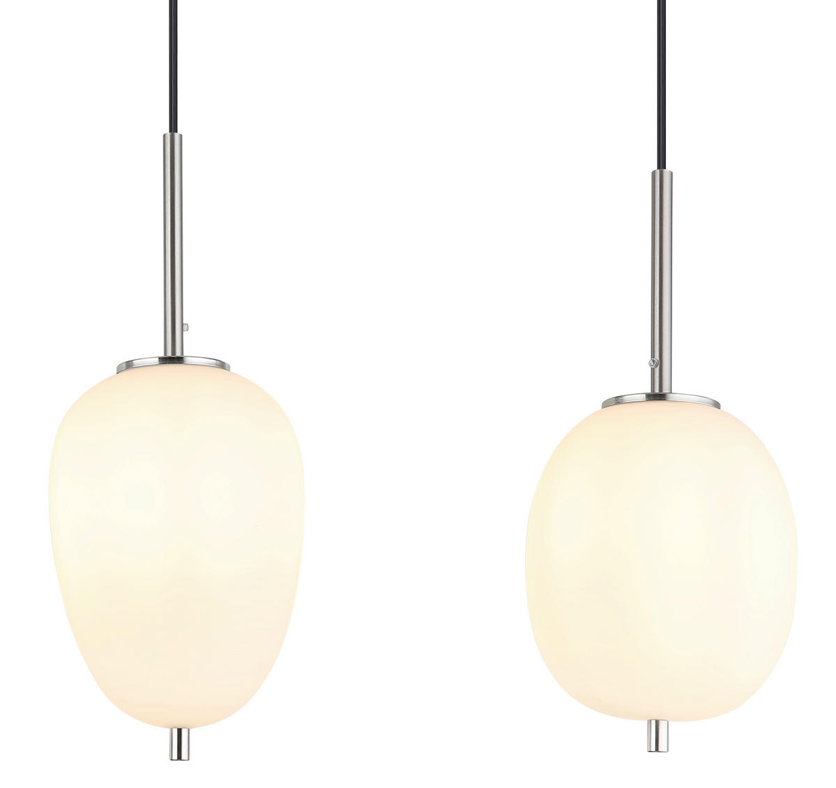 ZÁVĚSNÉ SVÍTIDLO, 110/18,5/120 cm  - černá/opál, Trend, kov/plast (110/18,5/120cm)