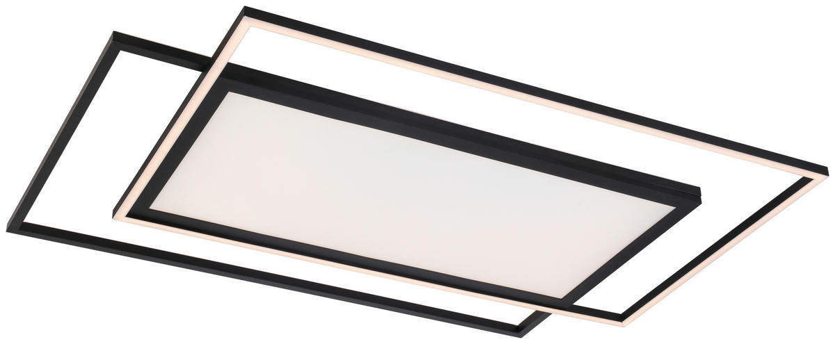 LED-PANEEL 80,8/52,8/6 cm  - Schwarz, Trend, Kunststoff/Metall (80,8/52,8/6cm) - Novel