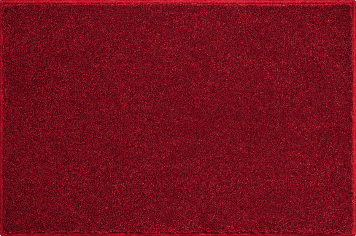 BADTEPPICH Rot 60/90 cm  - Rot, Basics, Kunststoff/Textil (60/90cm) - Grund