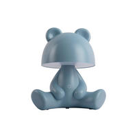 TISCHLEUCHTE Bear 22/27/17 cm   - Blau, KONVENTIONELL, Kunststoff (22/27/17cm) - Leitmotiv